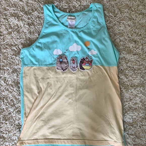 Pusheen Tops Unisex Pusheen The Cat Exclusive Summer Tank Poshmark